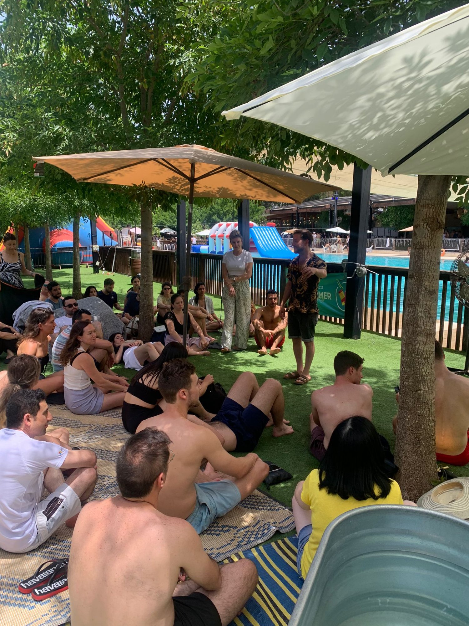 סדנת נשימה לחברת מיקרוסופט עם נועם רז